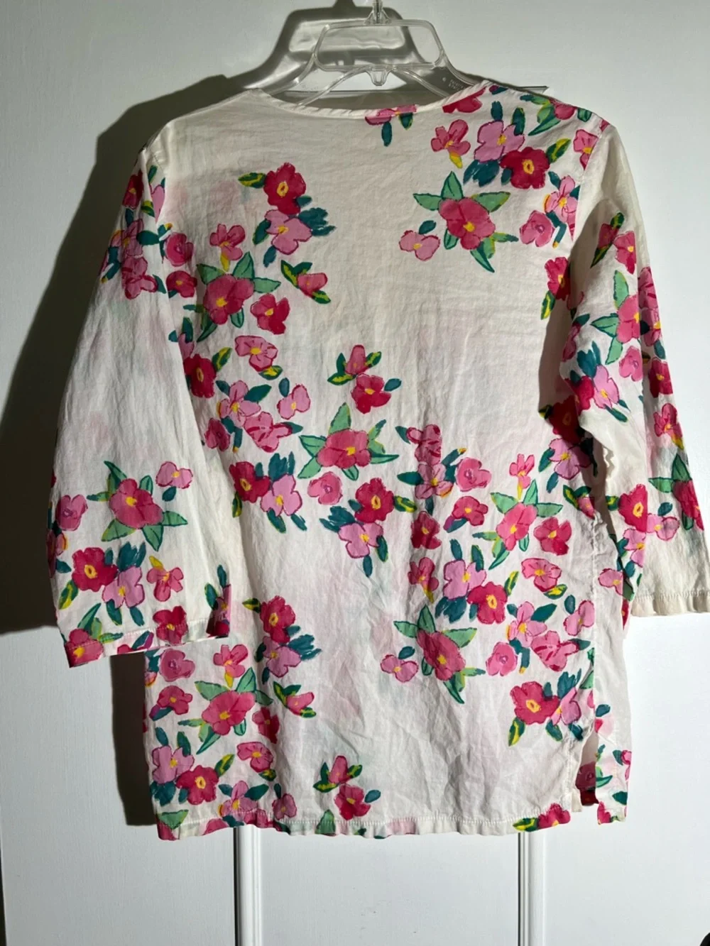 Ken Done Authentic Floral Tunic Blouse - Picture 6 of 7